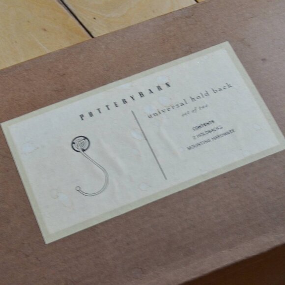 Pottery Barn vintage standard holdbacks for curtains and draperies - Picture 1 of 8